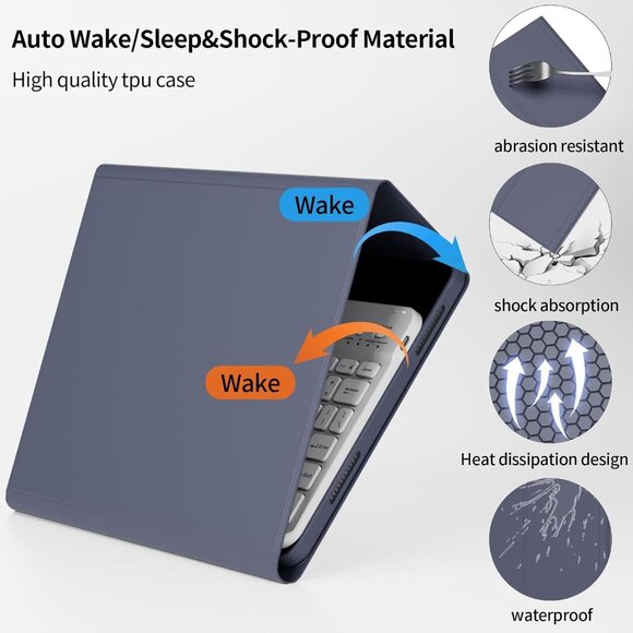 Keyboard Case for iPad Air 7th Gen 11" M3 2025/M2 2024 Air 5th/4th 10.9" - Picture 4 of 8